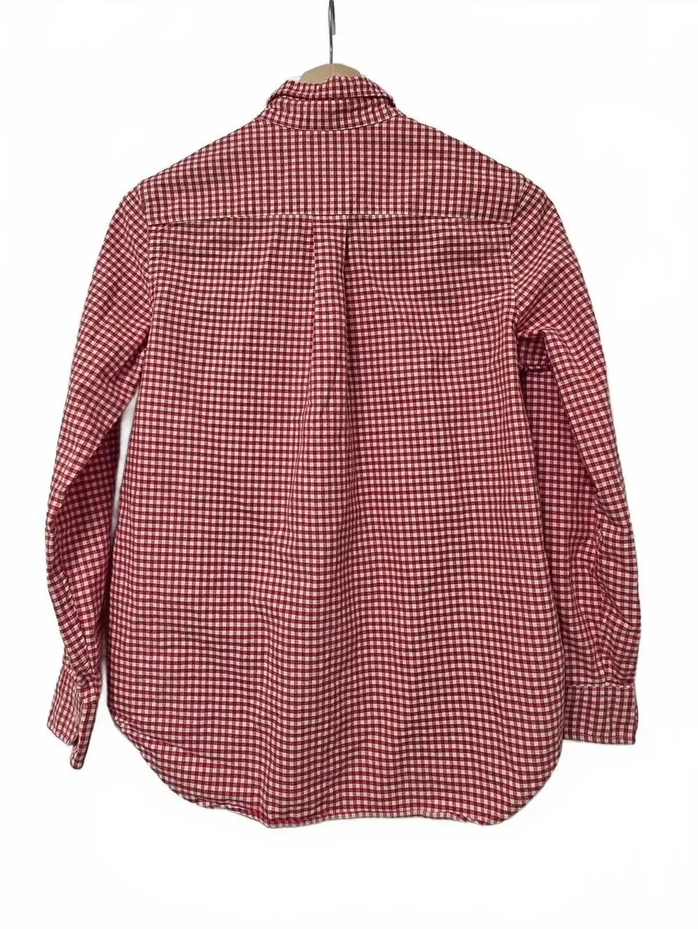 Ralph Lauren Boys red white Gingham button up shirt size Xlarge 18 20